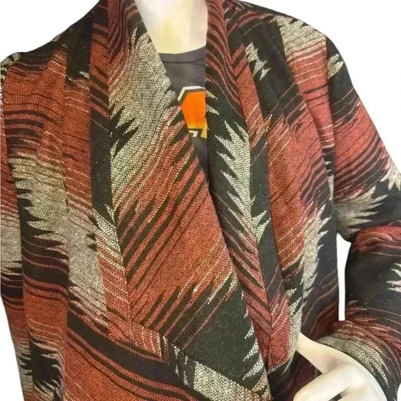 Jack by BB Dakota Women’s Tribal/Aztec Open Cardigan Size M. - Picture 8 of 13
